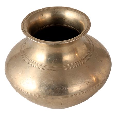 Plain Indian Gangajal Brass Pot
