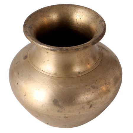 Plain White Metal Alloy Holy Water Pot