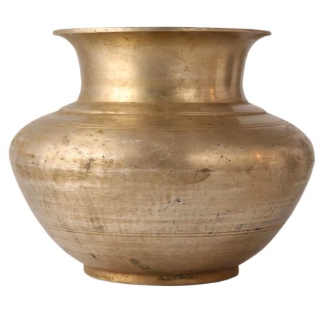 Vintage White Metal Kalash Water Pot