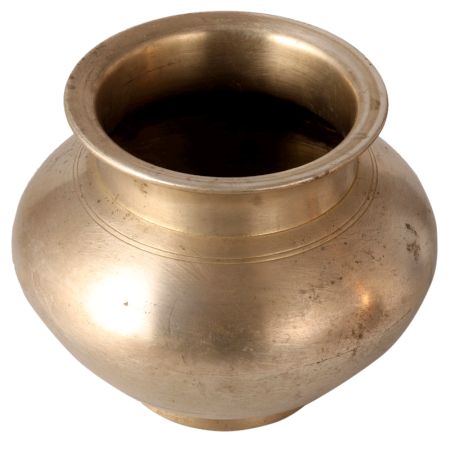 Round Plain Holy Water Pot