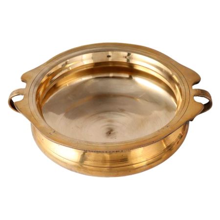 Traditional Brass Urli Bowl With Handles