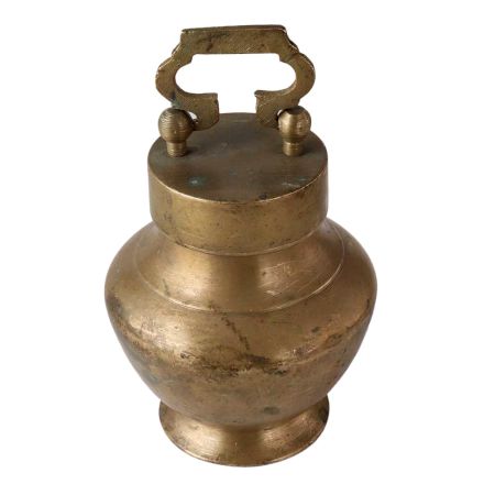 Old Brass Gangajal Lota With Lid