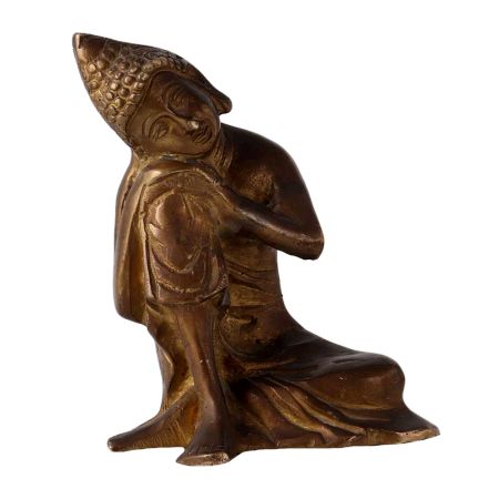 Brass Statue Of Lord Buddha Resting Pose
