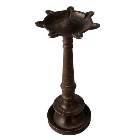 Traditional 7 Wick Brass Oil Lamp