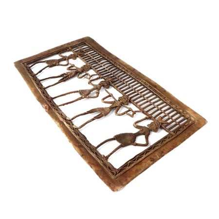 Brass Wall Hanging Tribal Figurine AndÂ Decorative Top