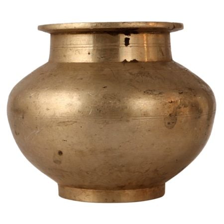 Spiritual Plain White Metal Water Pot 