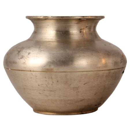 Plain Vintage Gangajal Pot for Hindu Rituals