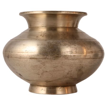 Vintage White Metal Alloy Kalash Water Pot