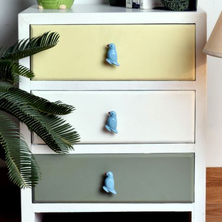 Blue Dacnis Drawer Bird Knob