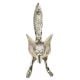 Silver Brass Fox Animal Door Knocker