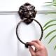 Lion Brass Door Knocker With Rope Ring