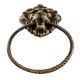 Lion Brass Door Knocker With Rope Ring