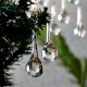 Clear Crystal Chandelier Drop Ornaments - Christmas Tree Ornaments - Set of 20