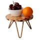 Wooden And Resin Geometric Cake Stand With Iron Legs
