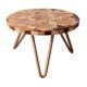 Wooden And Resin Geometric Cake Stand With Iron Legs