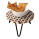 Wood And Resin Scandinavian Design Cake Stand and Planter Stool