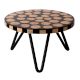 Wood And Resin Discs Design Iron Cake ServerÂ Stand