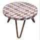 Wood and Resin Cake Stand with Iron Legs