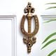 Brass Horse Shoe Door knocker On Long Base Plate
