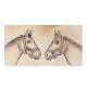 Twin Horses Sketch Painting