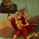 Raja Ravi Varma Paper PrintÂ Â Hanuman Captures the Herb-Bearing Mountain
