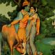 Photo Print Of Krishna Embracing Radha By Raja Ravi Varma