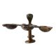 Three Wick Brass Arti lamp with Cobra Handle