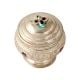 Brass Fancy Design Kum Kum Box  in Silver Finish
