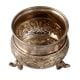 Silver Finish Brass Urli Or Bowl With Elephant Legs