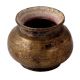 Brass Round Water Pot With Fine Carving