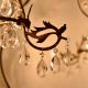 Handcrafted Vintage Design Brass Chandelier With 44 Clear Glass Prism Drop