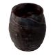 Glass Marble Planter In Black Finish