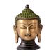 Brass Meditating Buddha Head Statue