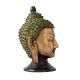 Brass Meditating Buddha Head Statue