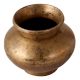 Round Brass Water Pot for Hindu Worship