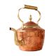 Brass Kettle with Goose Neck Spout In Hand Hammered Finish