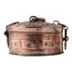 Round Copper Box With Latch And Handle