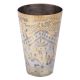Brass Punjabi Lassi Glass with Indian Flower Design