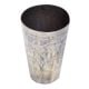 Etched Leafy Design Brass Lassi Glass