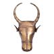 Brass Nandi Face Statue Wall Hanging