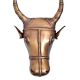 Brass Nandi Face Statue Wall Hanging