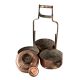 Copper Tiffin Box with Four Compartments