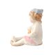 Infant Boy Sitting And Eating Food Statue