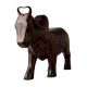 Hand Carved Wooden Bull Statue