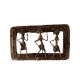 Brass Dhokra Wall Hanging Three Human Frame