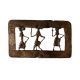 Brass Dhokra Wall Hanging Three Human Frame
