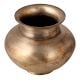 Round Sturdy White Metal Water Pot