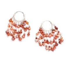 92.5 Sterling Silver Chandelier Drop Hook Earrings