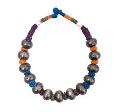 Multicolored Beaded Thread Necklace