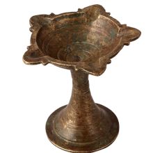 Brass Diwali Light Lamp Or 5 Wick  Oil Lamp